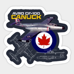 Canadian Avro CF-100 Canuck (dark) Sticker